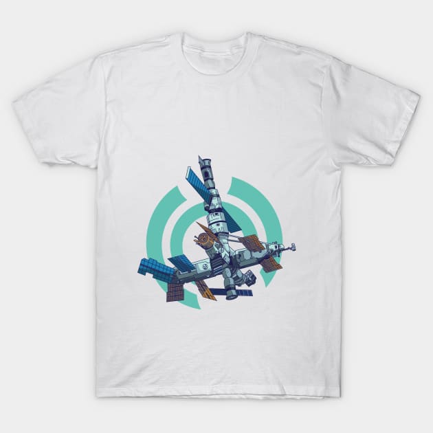 Orbital station "Mir" T-Shirt by JaLand